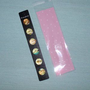 B1G1 FREE SALE Lot of 6 Fish Glass 18mm Snap Buttons Bass